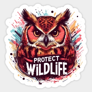 Protect Wildlife - Owl Sticker